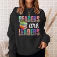 Readers Are Leaders Boho Leopard Book Lover Back To School Sweatshirt Gifts for Her Readers Are Leaders Boho Leopard Book Lover Back To School Sweatshirt Gifts for Her