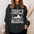 Reading Art For Men Women Bookworm Reading Book Lovers Sweatshirt Gifts for Her