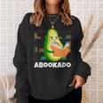 Reading Avocado Book School Librarian Abookado Sweatshirt Gifts for Her