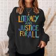 Reading Book Club Literacy And Justice For All Librarian Sweatshirt Gifts for Her Reading Book Club Literacy And Justice For All Librarian Sweatshirt Gifts for Her