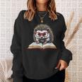 Reading Book Hedgehog Sweatshirt Gifts for Her