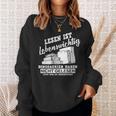 Reading Books Is Life Important Dinosaur Book Sweatshirt Gifts for Her