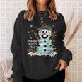 Reading Make You Bright Reader Book Lover Bookworm Christmas Sweatshirt Gifts for Her