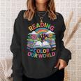Reading Colors Our World Rainbow Books Kids Sweatshirt Gifts for Her Reading Colors Our World Rainbow Books Kids Sweatshirt Gifts for Her