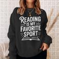 Reading Is My Favorite Sport Book Lover Sweatshirt Gifts for Her