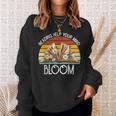 Reading Helps Your Mind Bloom Book Reading Book Lover Sweatshirt Gifts for Her