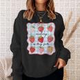 Reading Is My Jam Preppy Stawberry Bookworm Book Lover Nerd Sweatshirt Gifts for Her