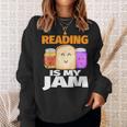 READING IS MY JAM Shirt I Love To Read Books Sweatshirt Gifts for Her READING IS MY JAM Shirt I Love To Read Books Sweatshirt Gifts for Her