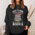 Reading Just A Girl Who Loves Books Sweatshirt Gifts for Her