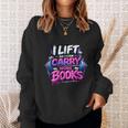 Reading Meme I Lift So I Can Carry More Books Sweatshirt Gifts for Her