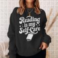 Reading Is My Self-Care Cozy Book Lover Tee Sweatshirt Gifts for Her