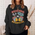 Reading Is A Ticket To Adventure Book Library Themed Sweatshirt Gifts for Her Reading Is A Ticket To Adventure Book Library Themed Sweatshirt Gifts for Her