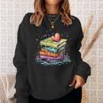 Reading Watercolor Books Love Books Girls Sweatshirt Gifts for Her