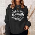 Reading Women Girls Book Lover Just One More Chapter Sweatshirt Gifts for Her