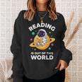 Reading Is Out Of This World Astronaut Book Lover Sweatshirt Gifts for Her