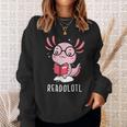 Readolotl Cute Axolotl Book Lover Sweatshirt Gifts for Her