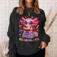 Readsolotl Axolotl Reading Book Lover Teacher Kids Sweatshirt Gifts for Her Readsolotl Axolotl Reading Book Lover Teacher Kids Sweatshirt Gifts for Her