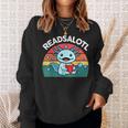 Readsolotl Read Book Axolotl Shirt Salamander Boys Girl Kids Sweatshirt Gifts for Her