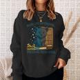 Reality Optional Reading Required Gamer Panther Book Sweatshirt Gifts for Her