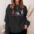 There's No Such Thing As Too Many Books Bookworms Sweatshirt Gifts for Her