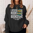 I Rescue Books Trapped Bookstore Book Reader Bookworm Sweatshirt Gifts for Her