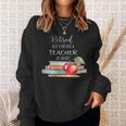 Retired But Forever A Teacher At Heart Vintage Books & Apple Sweatshirt Gifts for Her