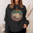 Retro Book Bookworm Book Lover Reader Reading Sweatshirt Gifts for Her