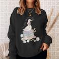 Retro Book SLP Goose On The Loose Speech Language Pathology Sweatshirt Gifts for Her