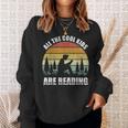 Retro All The Cool Kids Are Reading Book Shirt Vintage Sweatshirt Gifts for Her