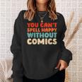 Retro Graphic Novels Superheroes Art Vintage Comic Books Sweatshirt Gifts for Her