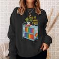 This Is How I Roll Rainbow Book Cart Queer Bookish Sweatshirt Gifts for Her This Is How I Roll Rainbow Book Cart Queer Bookish Sweatshirt Gifts for Her