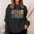 San Francisco Cat Golden Gate Bridge Starry Night Book Lover Sweatshirt Gifts for Her San Francisco Cat Golden Gate Bridge Starry Night Book Lover Sweatshirt Gifts for Her