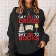 Say No To Drugs Say Yes To Books Red Ribbon Week Awareness Sweatshirt Gifts for Her