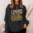 School Librarian Taught Students Love Books Impact Book Sweatshirt Gifts for Her School Librarian Taught Students Love Books Impact Book Sweatshirt Gifts for Her
