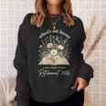 School’s Out Forever 2026 Retirement Teacher Floral Book Sweatshirt Gifts for Her
