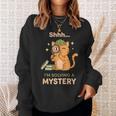 Shhh I'm Solving A Mystery Cat Detective Book Lover Sweatshirt Gifts for Her