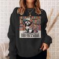 Shih Tzu Dog Shihtzu Dog Books Nerds Reader Shitzhu Shih Tzu Sweatshirt Gifts for Her