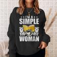 I Am a Simple Woman Book Lover Read Sweatshirt Gifts for Her