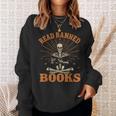 Skeleton Read Banned Books Gain Forbidden Knowledge Sweatshirt Gifts for Her