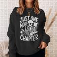 Skeleton Reading Book Halloween Just One More Chapter Sweatshirt Gifts for Her Skeleton Reading Book Halloween Just One More Chapter Sweatshirt Gifts for Her