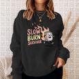 Slow Burns Survivor Book Lover Sweatshirt Gifts for Her