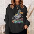Smart Pigeon Sitting On Book Stack Sweatshirt Gifts for Her Smart Pigeon Sitting On Book Stack Sweatshirt Gifts for Her