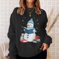Snowman Reading Book Lover Librarian Reading Sweatshirt Gifts for Her Snowman Reading Book Lover Librarian Reading Sweatshirt Gifts for Her