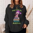 Sophie Magic Wand Dog Wizard Books Sweatshirt Gifts for Her
