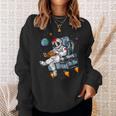 Space Astronaut Reading Book Bookworm Nerd Librarian Sweatshirt Gifts for Her