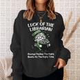 St Patricks Librarian Book Lover Library Worker School Sweatshirt Gifts for Her