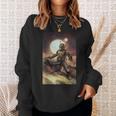 Star Wars The Book Of Boba Fett Combat Pose Portrait Sweatshirt Gifts for Her