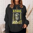 Stoic Philosophy Vintage Book Cover Stoicism Philosopher Sweatshirt Gifts for Her