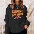 Super Dog Mom Superhero Dog Lover Comic Book Style Sweatshirt Gifts for Her