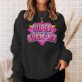 Super Glam-Ma Superhero Grandmother Comic Book Sweatshirt Gifts for Her